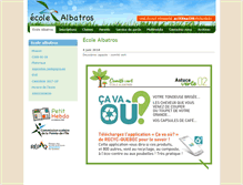 Tablet Screenshot of ecole-albatros.ca